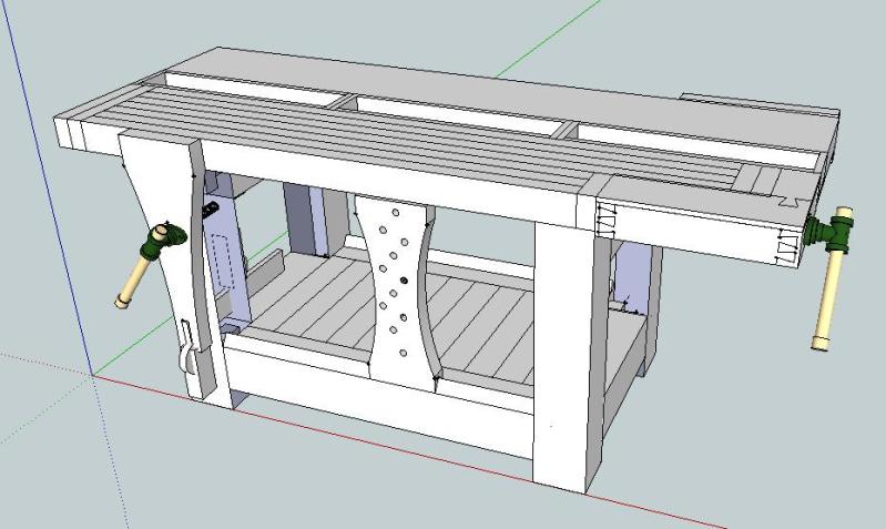 PDF Plans Workbench Plans Sketchup Download wood projects ...